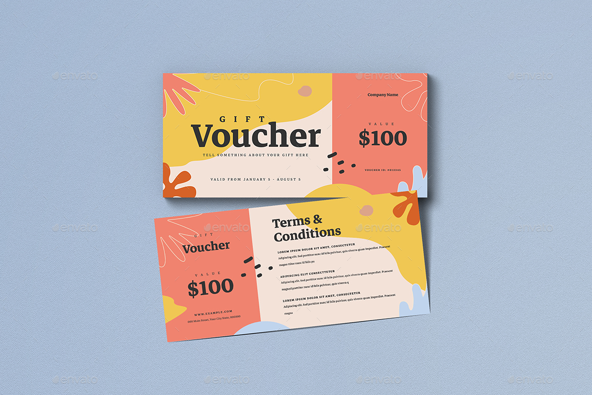 Organic Fashion Gift Voucher, Print Templates GraphicRiver